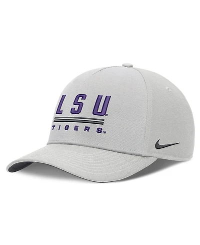 Men's Nike Gray Lsu Tigers 2026 Sideline Dri-fit Rise Adjustable Hat