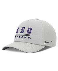 Men's Nike Gray Lsu Tigers 2026 Sideline Dri-fit Rise Adjustable Hat
