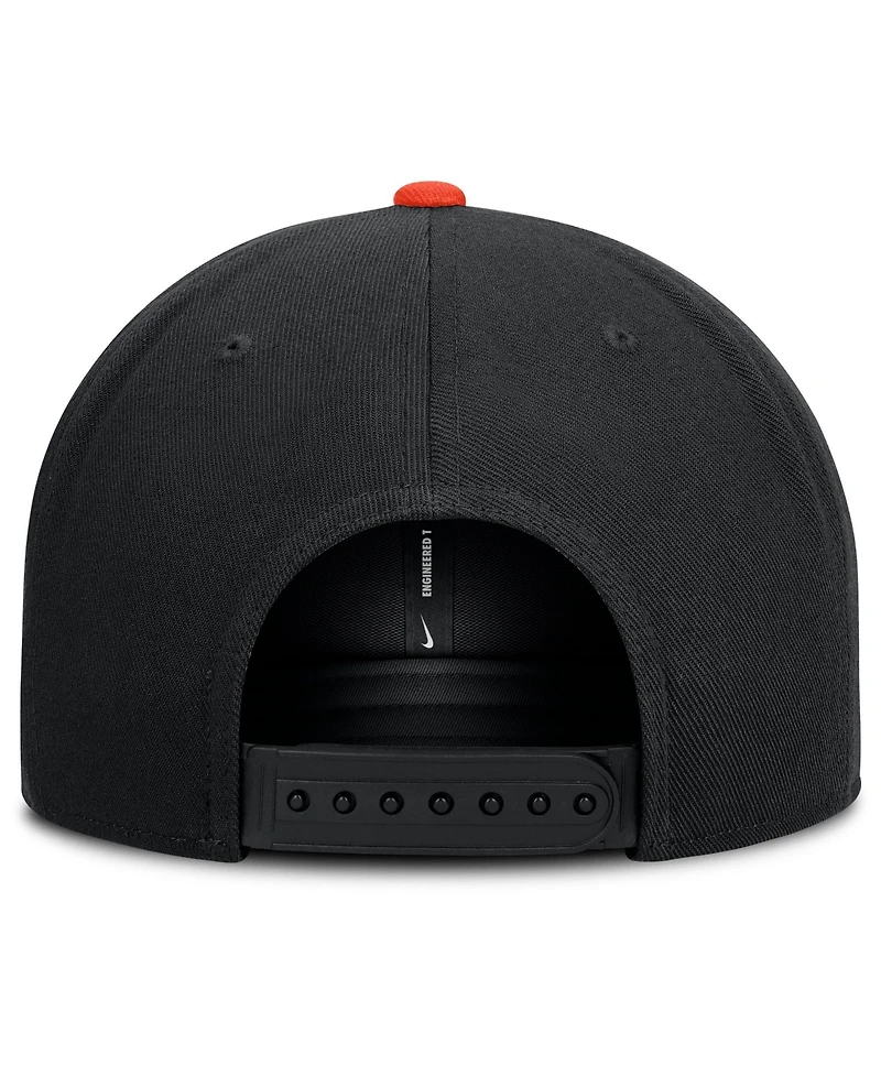 Men's Nike Black/Orange San Francisco Giants Primetime Pro Dri-fit snapback Hat