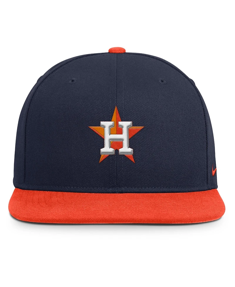 Men's Nike Navy/Orange Houston Astros Primetime Pro Dri-fit snapback Hat