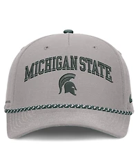 Men's and Women's Nike Gray Michigan State Spartans Primetime Rise Rope Adjustable Hat