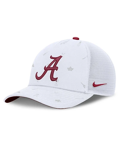 Men's and Women's Nike White Alabama Crimson Tide Country Club Golfin' Rise Trucker Adjustable Hat