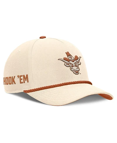 Men's and Women's Nike Natural Texas Longhorns Legacy Vintage Rope Rise Adjustable Hat