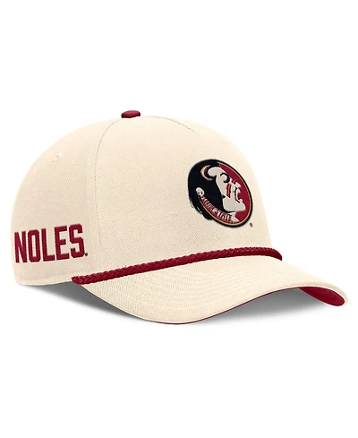 Men's and Women's Nike Natural Florida State Seminoles Legacy Vintage Rope Rise Adjustable Hat