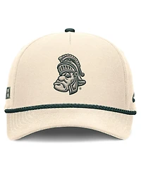 Men's and Women's Nike Natural Michigan State Spartans Legacy Vintage Rope Rise Adjustable Hat