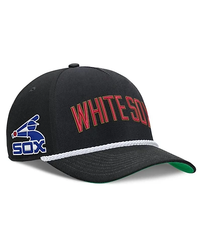 Men's Nike Black Chicago White Sox Cooperstown Collection Rise Adjustable Hat
