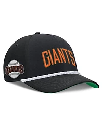 Men's Nike Black San Francisco Giants Cooperstown Collection Rise Adjustable Hat