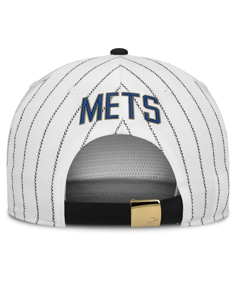 Men's Nike White/Black New York Mets Cooperstown Collection Pro Adjustable Hat