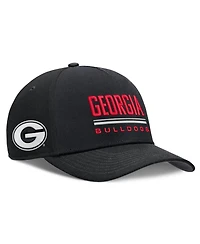 Men's Nike Black Georgia Bulldogs 2026 Sideline Dri-fit Rise Adjustable Hat