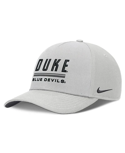 Nike Men's Gray Duke Blue Devils 2026 Sideline Dri-fit Rise Adjustable Hat