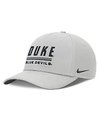 Nike Men's Gray Duke Blue Devils 2026 Sideline Dri-fit Rise Adjustable Hat