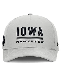 Men's Nike Gray Iowa Hawkeyes 2026 Sideline Dri-fit Rise Adjustable Hat
