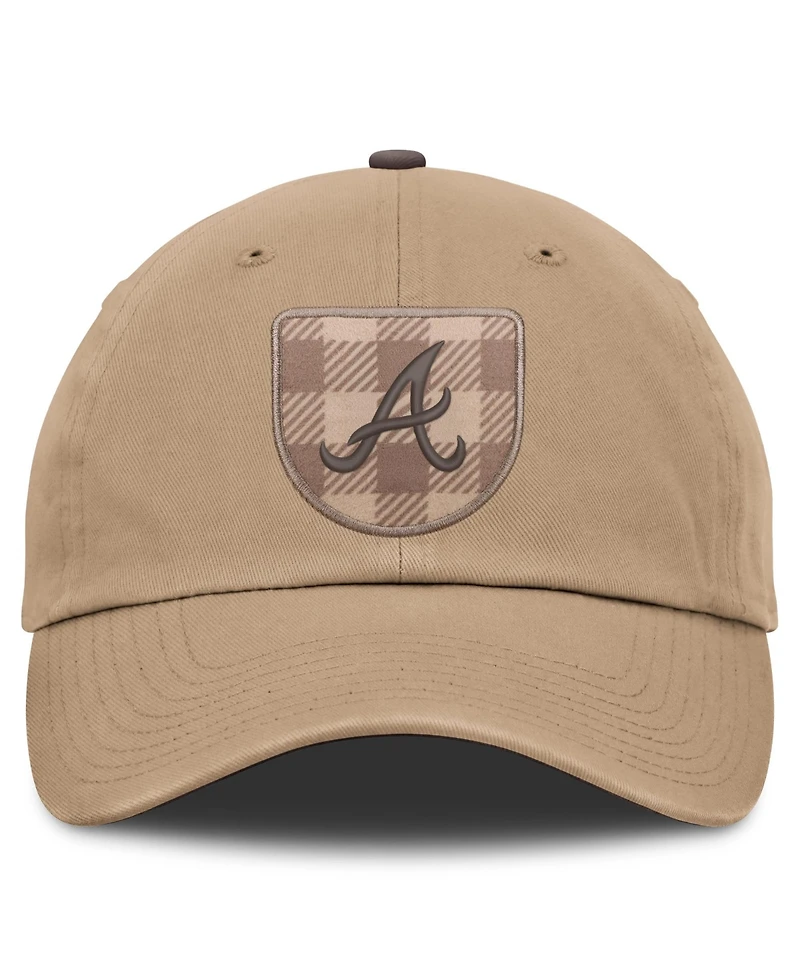Nike Men's Light Brown Atlanta Braves Statement Club Adjustable Hat