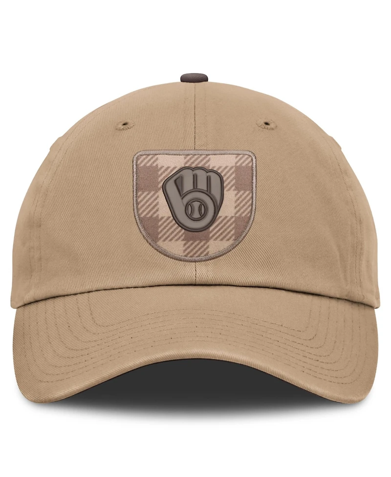 Men's Nike Light Brown Milwaukee Brewers Statement Club Adjustable Hat