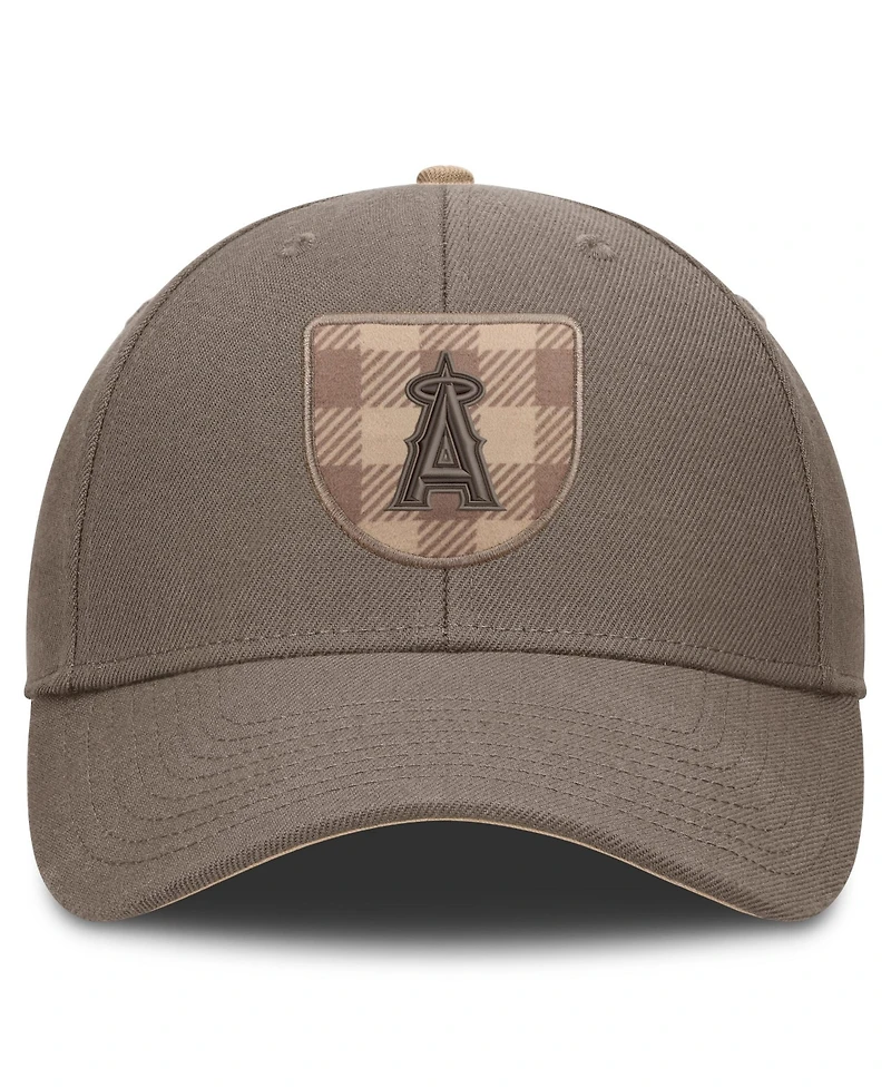 Nike Men's Brown Los Angeles Angels Statement Rise Adjustable Hat
