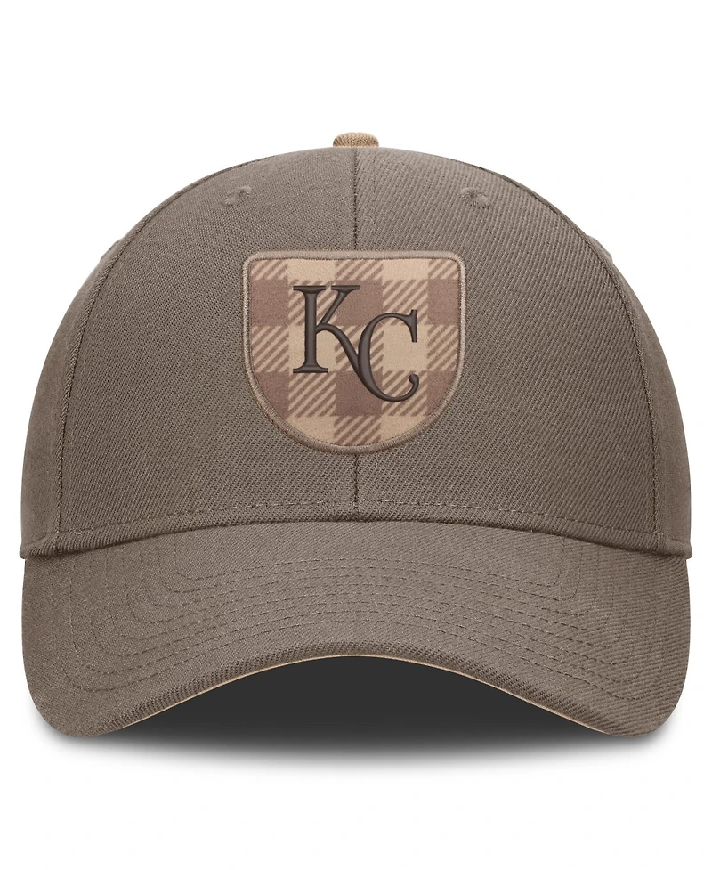 Nike Men's Brown Kansas City Royals Statement Rise Adjustable Hat