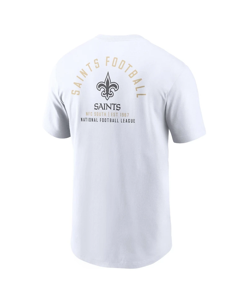 Nike Men's White New Orleans Saints Split Logo T-Shirt