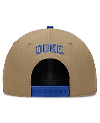 Men's and Women's Nike Beige/Royal Duke Blue Devils Primetime Rise Dri-fit Adjustable Hat