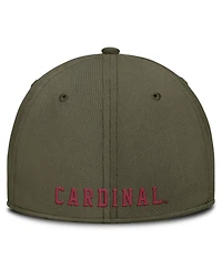 Nike Men's Olive Stanford Cardinal Primetime SwooshFlex Dri-fit Hat