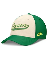 Nike Men's Natural/Green Oregon Ducks Legacy Swooshflex Dri-fit Hat