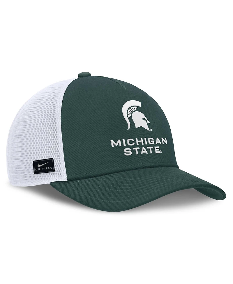 Men's and Women's Nike Forest Green Michigan State Spartans 2026 On-Field Gameday Trucker Hat