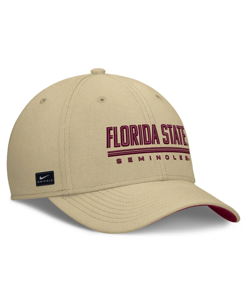 Nike Men's Gold Florida State Seminoles Game Day Rise Swooshflex Hat