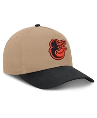 Nike Men's Khaki/Black Baltimore Orioles Rise A-Frame Adjustable Hat