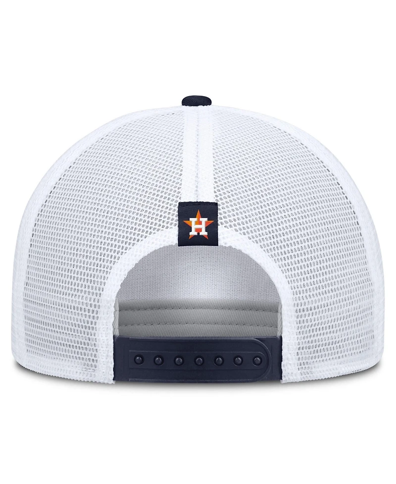 Men's Nike Khaki/Navy Houston Astros Rise A-Frame Trucker Adjustable Hat