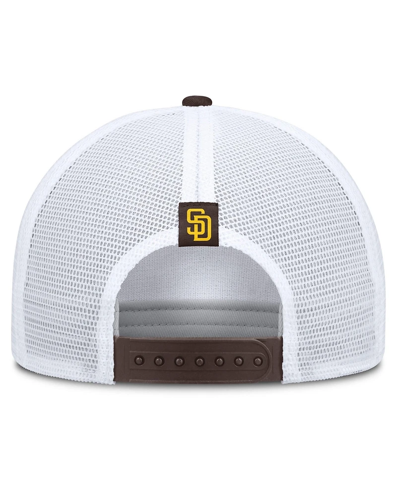 Men's Nike Khaki/Brown San Diego Padres Rise A-Frame Trucker Adjustable Hat