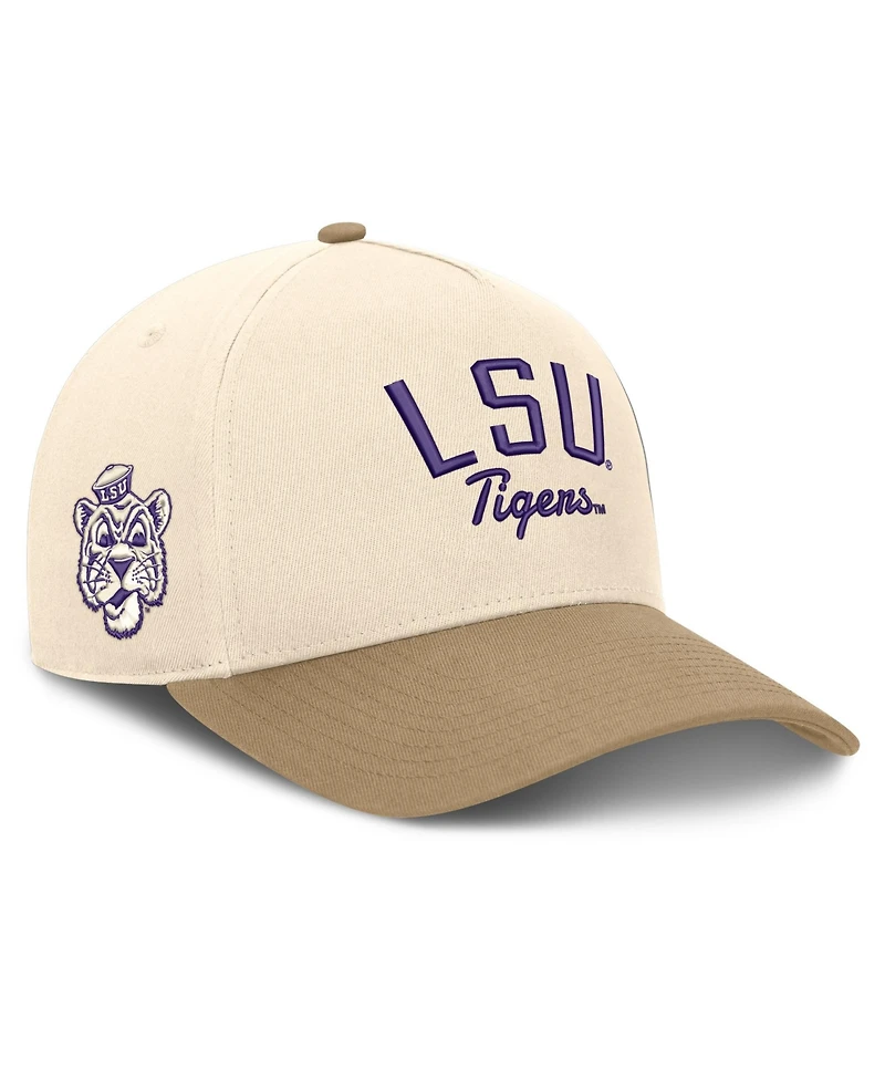 Nike Men's and Women's Natural/Beige Lsu Tigers Legacy Rise Adjustable Hat