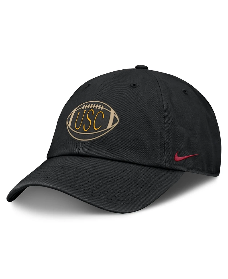 Nike Men's and Women's Black Usc Trojans Campus Prep Football Club Adjustable Hat