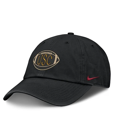 Nike Men's and Women's Black Usc Trojans Campus Prep Football Club Adjustable Hat