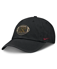 Nike Men's and Women's Black Usc Trojans Campus Prep Football Club Adjustable Hat