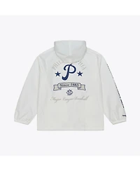 Mitchell & Ness Men's White Philadelphia Phillies Yacht Rock Coaches Full-Snap Hooded Windbreaker Jacket