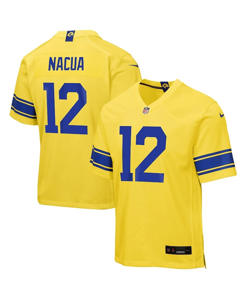 Big Boys and Girls Nike Puka Nacua Los Angeles Rams Classic Sol Game Jersey