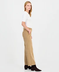 Emme Marella Women's Wide-Leg Stretch Corduroy Trousers