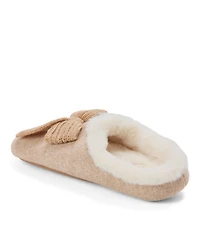 Dearfoams Women's Josie Knit Clog Slipper with Bow