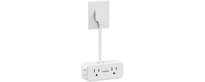 Tessan Wall Outlet Extender with 0.5Ft, 1 Usb C, 2 Usb A for Home, Office and Travel