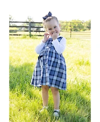 Florence Eiseman Toddler Girls Plaid Jumper with Pocket Dress 2T-4T