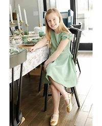 Florence Eiseman Big Girls (7-14) Scuba Knit Dress with Bow