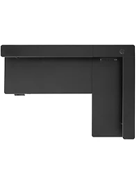 Slickblue L Shaped Gaming Desk with Light Strip for Home Office