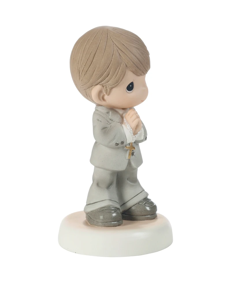 Precious Moments Communion Brunette Boy Fig