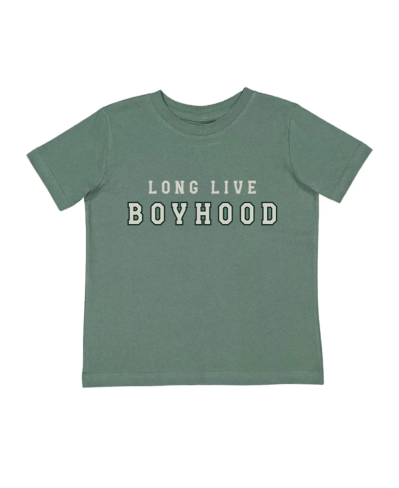 Sweet Wink Toddler Boys (2T - 4T) Long Live Boyhood Short Sleeve T-Shirt