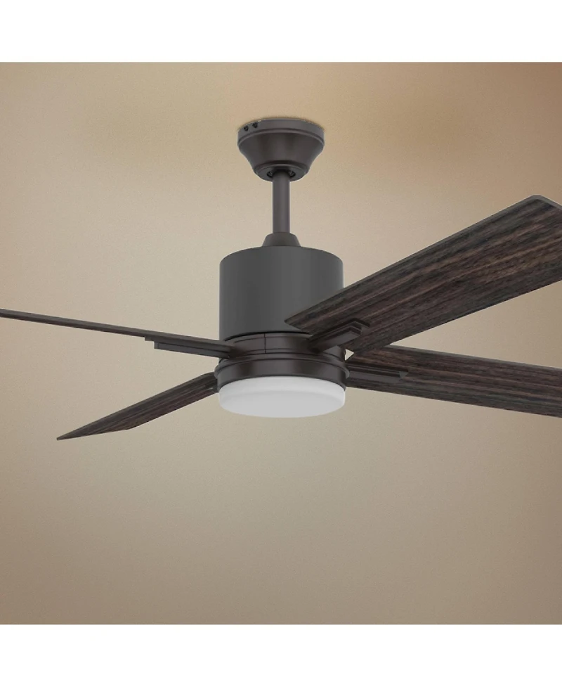 52" Craftmade Teana Espresso Led Ceiling Fan with Wall Control
