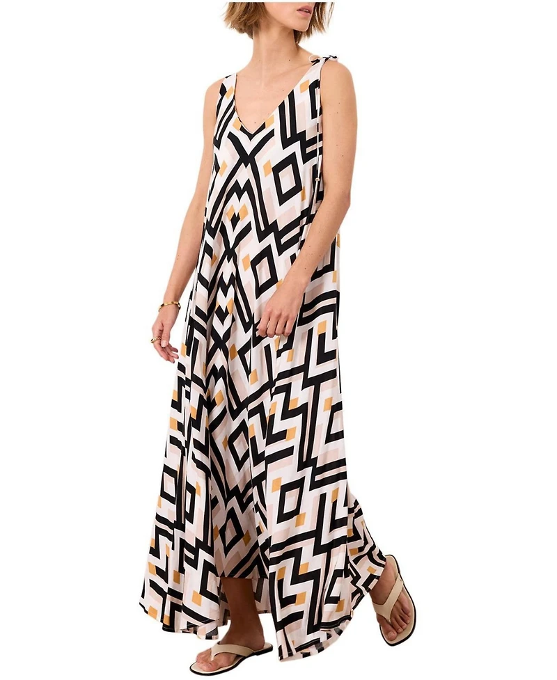 Mint Velvet Women's Monaco Geo Maxi Dress