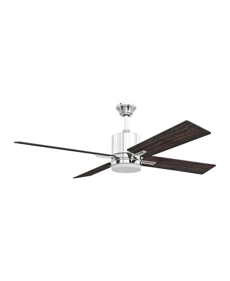52" Craftmade Teana Chrome Led Ceiling Fan with Wall Control