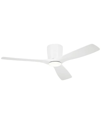 54" Kichler Volos Matte White Led Hugger Ceiling Fan
