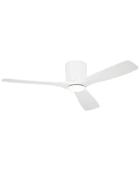 54" Kichler Volos Matte White Led Hugger Ceiling Fan