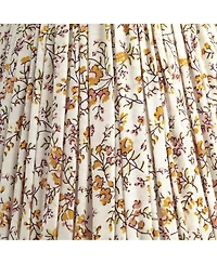 Springcrest 3 1/2" Top x 6" Bottom x 5" High x 5" Slant Print Lamp Shade Replacement Set of 4 Goldenrod Floral Clip On Candelabra
