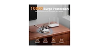 Tessan Power Strip with Usb Charging with 8-in-1, 5Feet, 4 Outlets for Home, Office and Travel